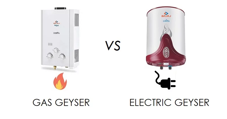 gas geyser vs electric geyser